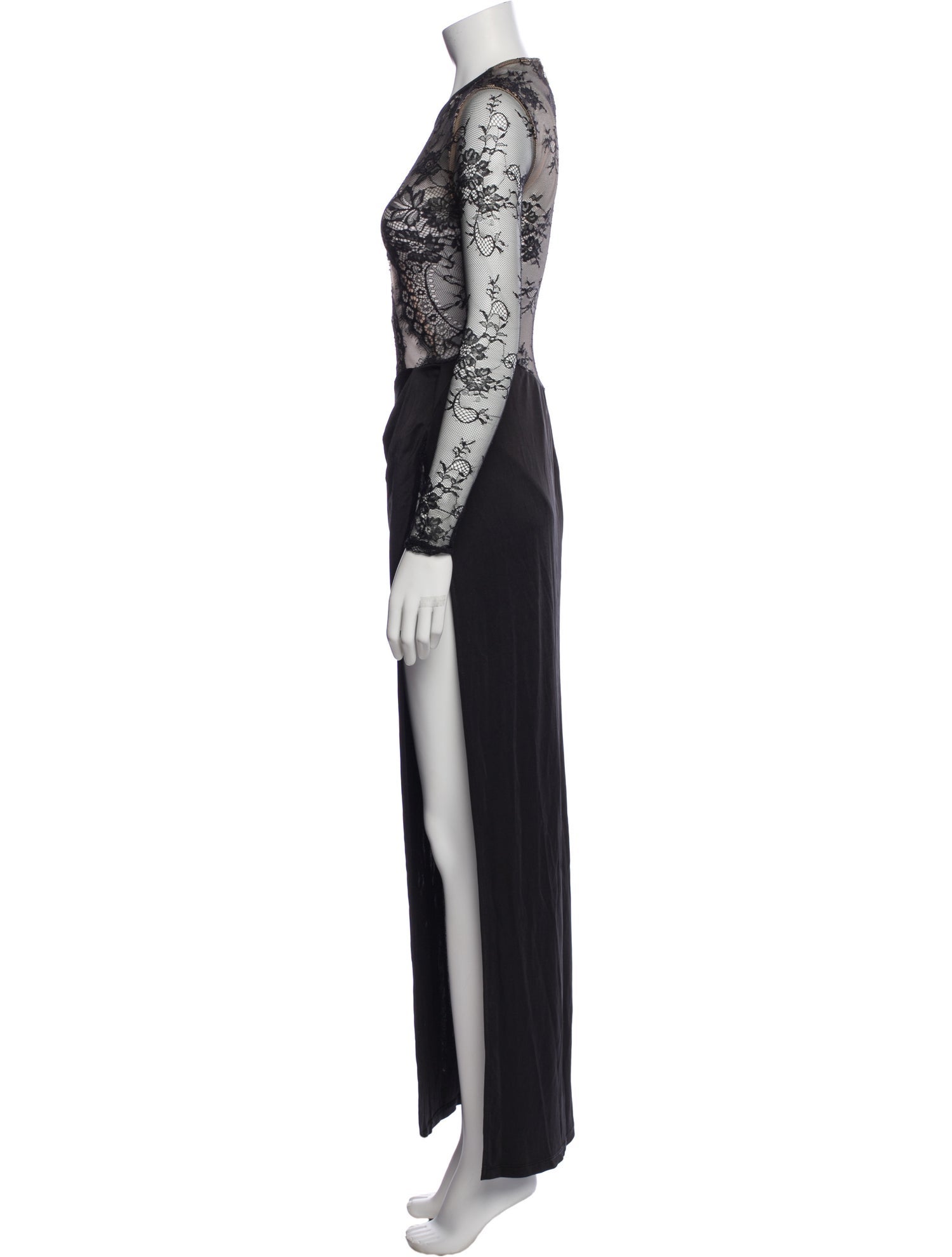 Michael Costello x Revolve Lace Pattern Long Dress