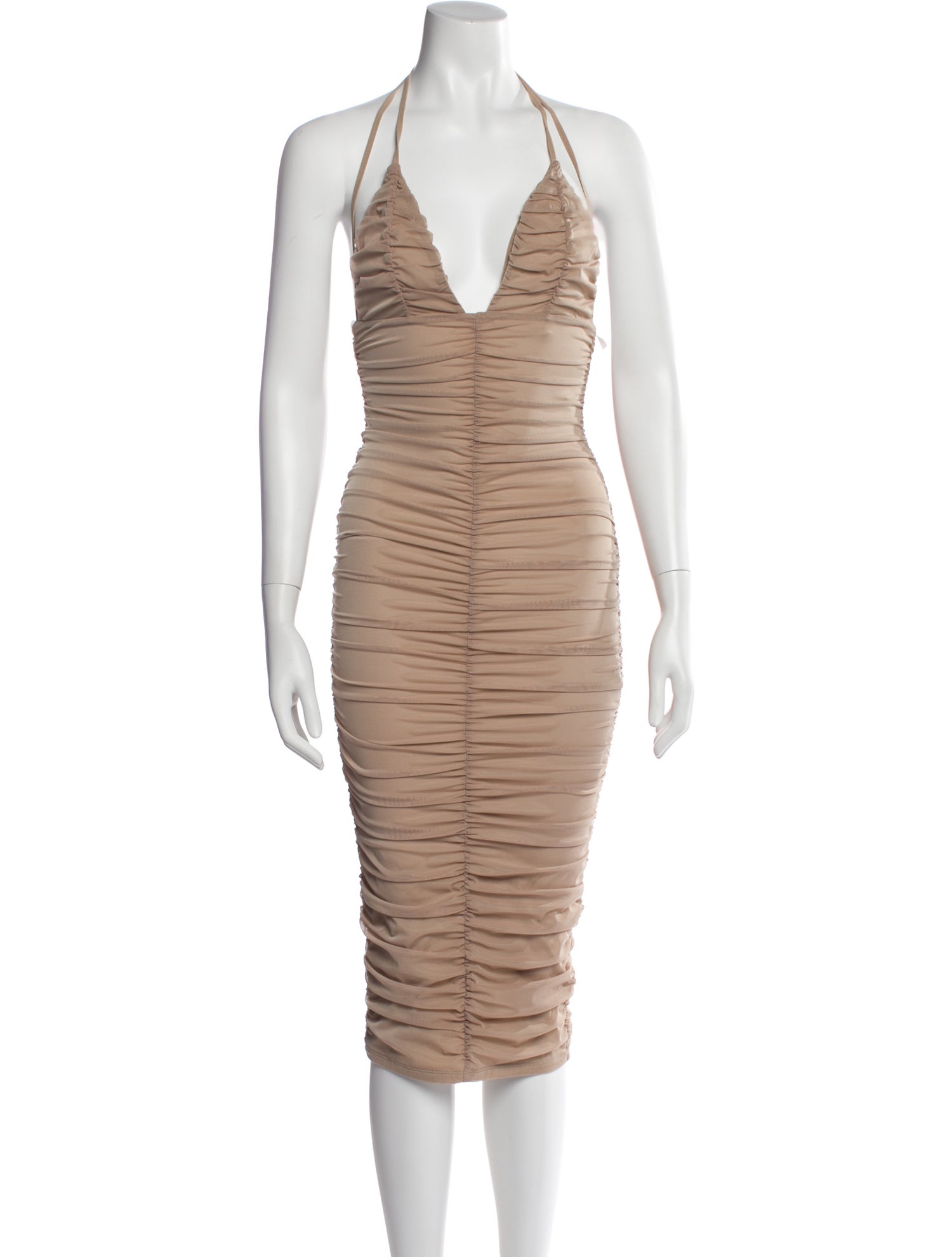 Michael Costello x Revolve Halterneck Midi Length Dress w/ Tags