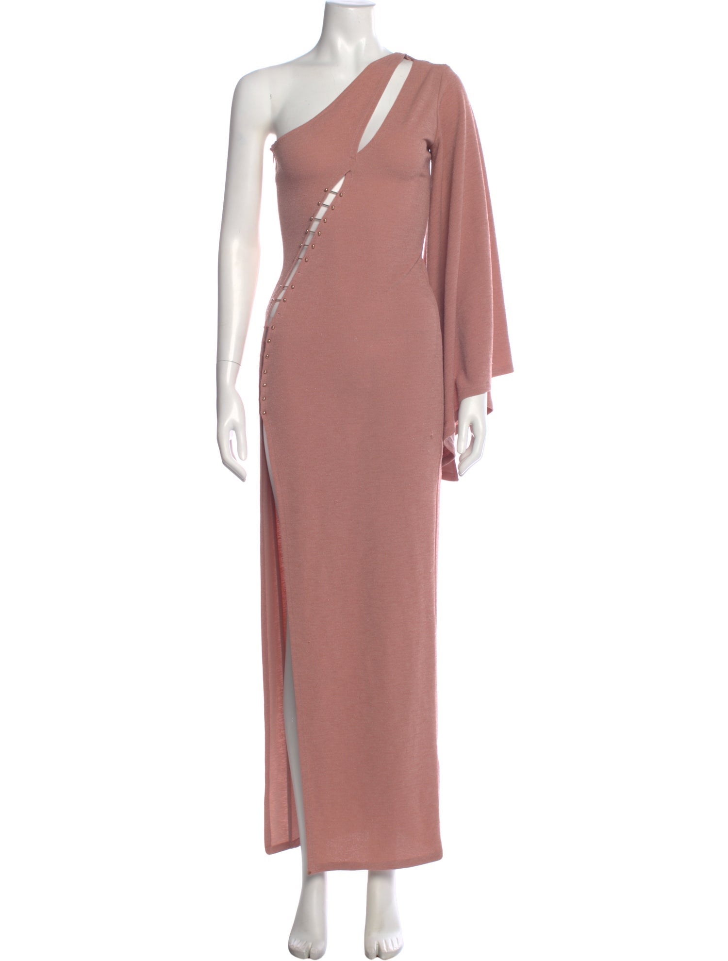 Michael Costello x Revolve One-Shoulder Long Dress