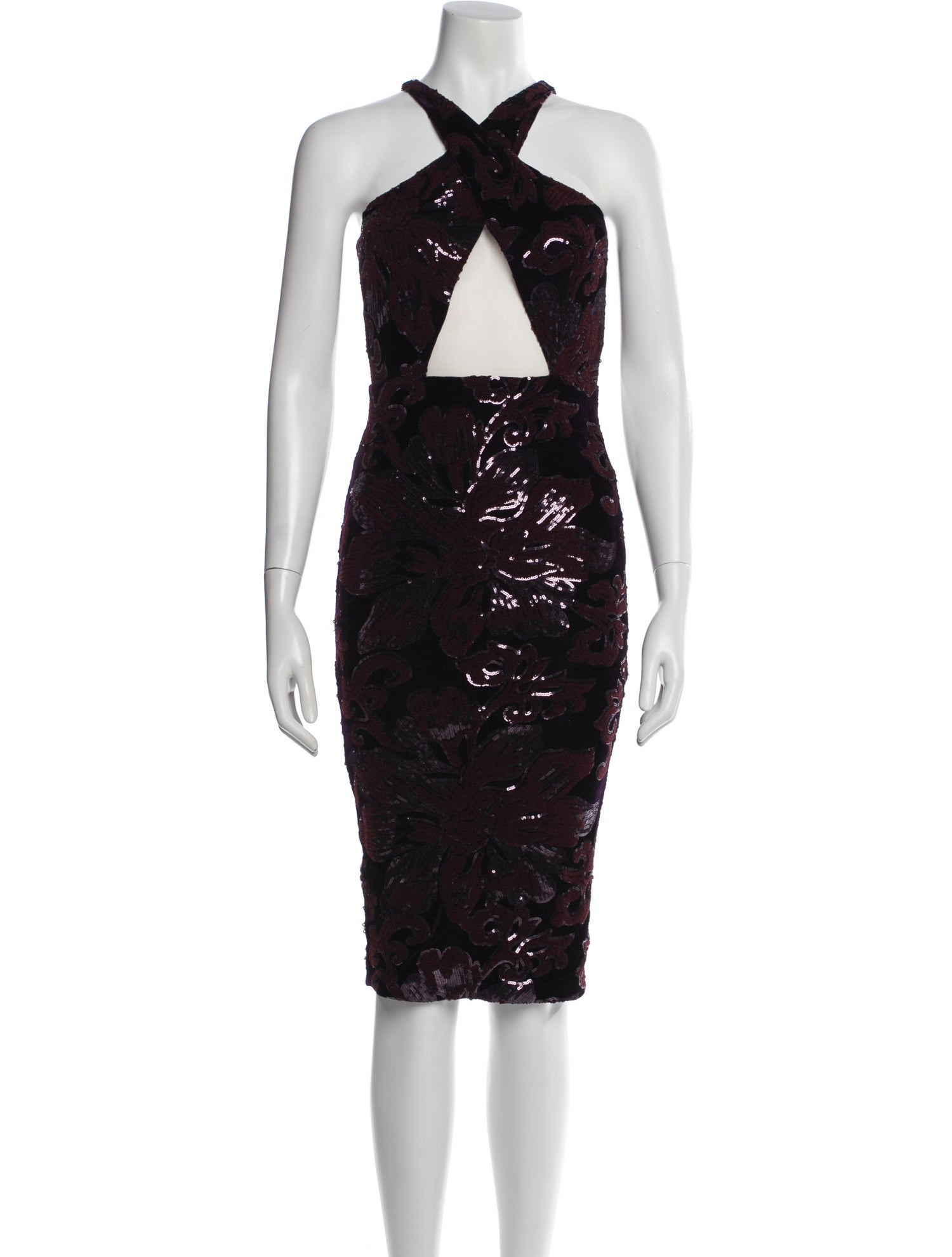 Michael Costello x Revolve Lace Pattern Knee-Length Dress