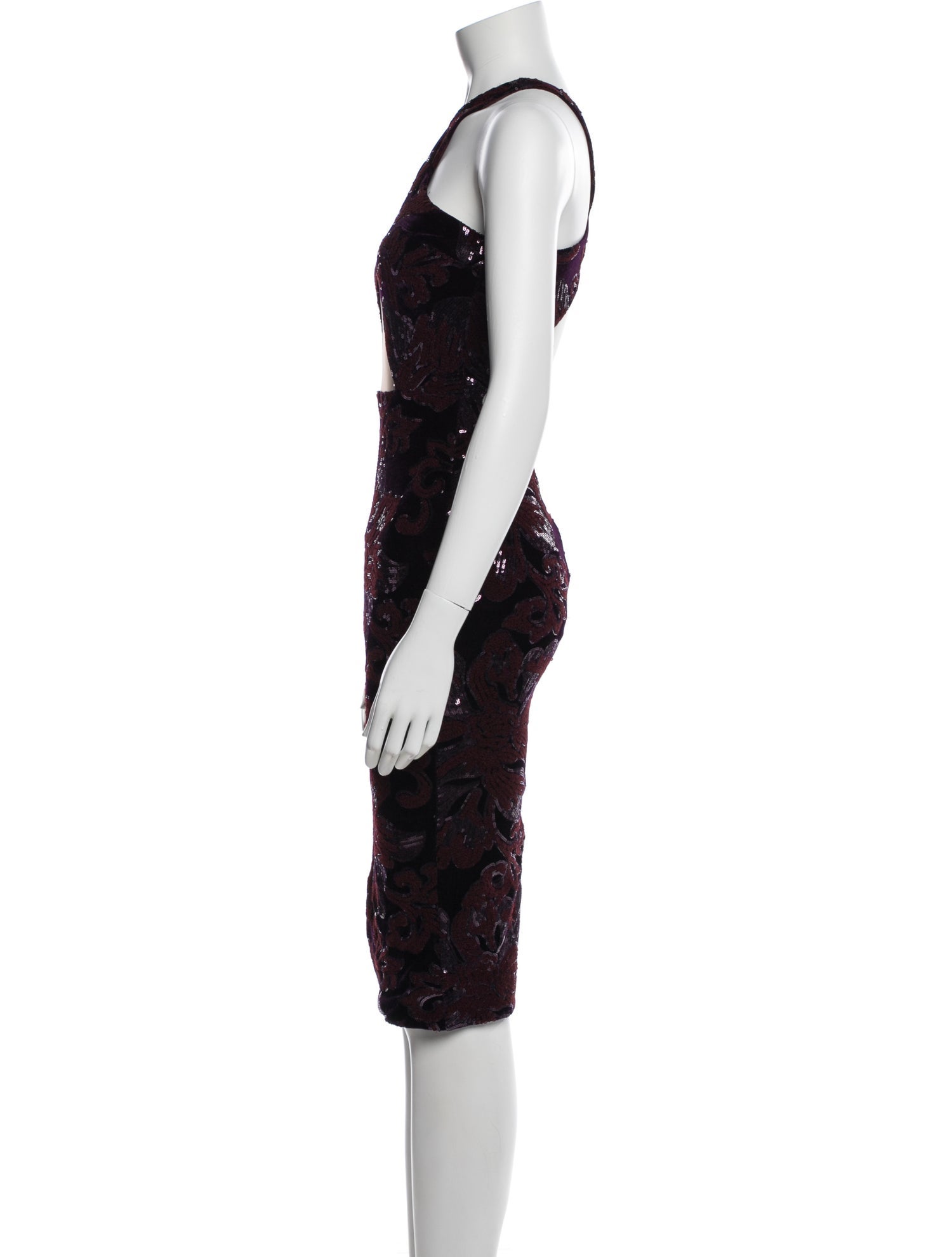 Michael Costello x Revolve Lace Pattern Knee-Length Dress