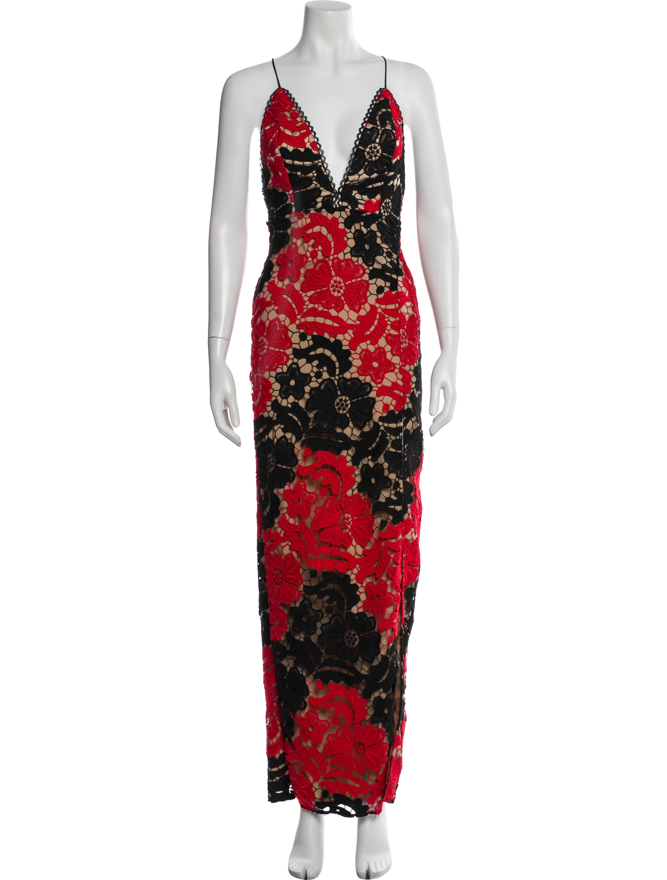 Michael Costello x Revolve Floral Print Long Dress