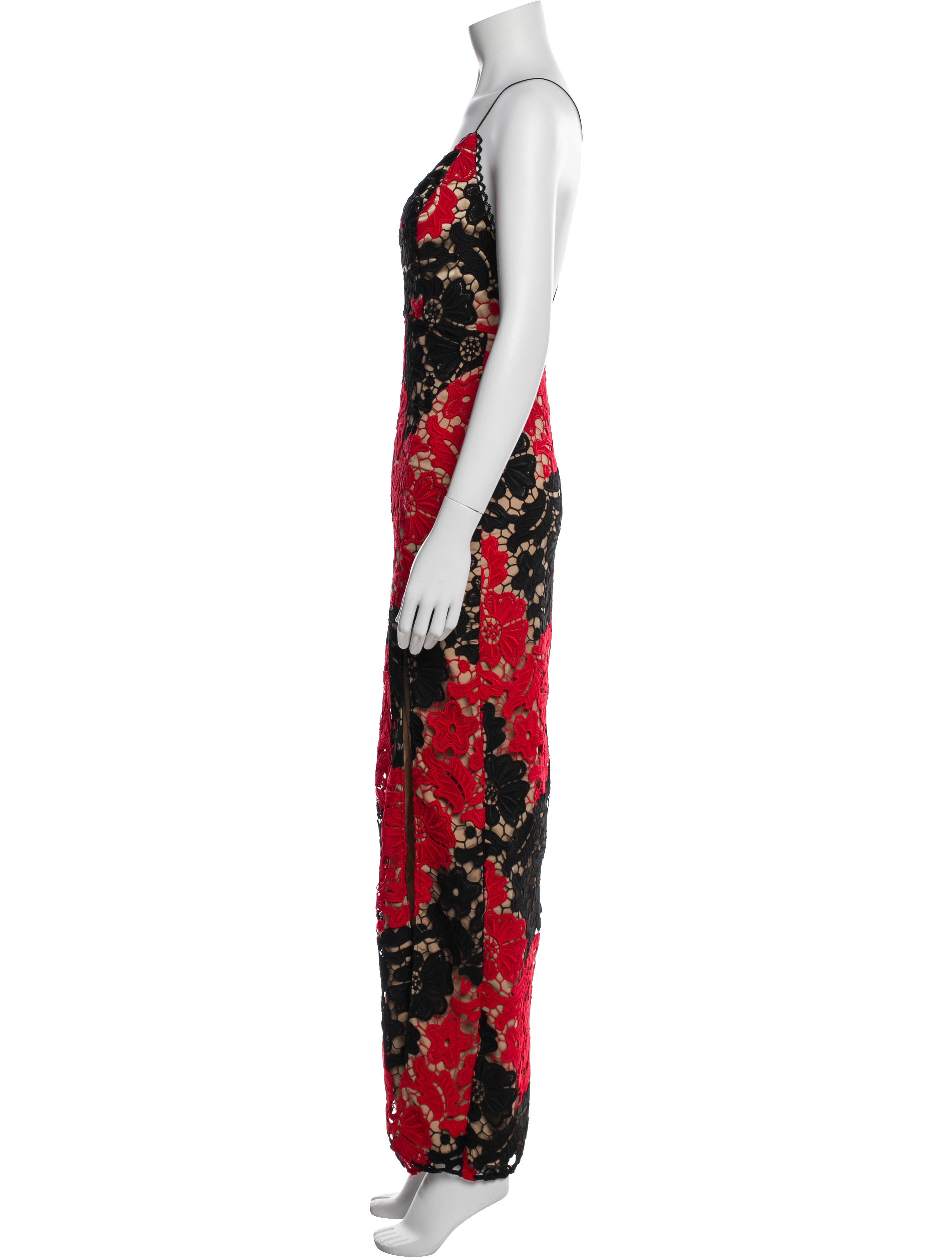 Michael Costello x Revolve Floral Print Long Dress