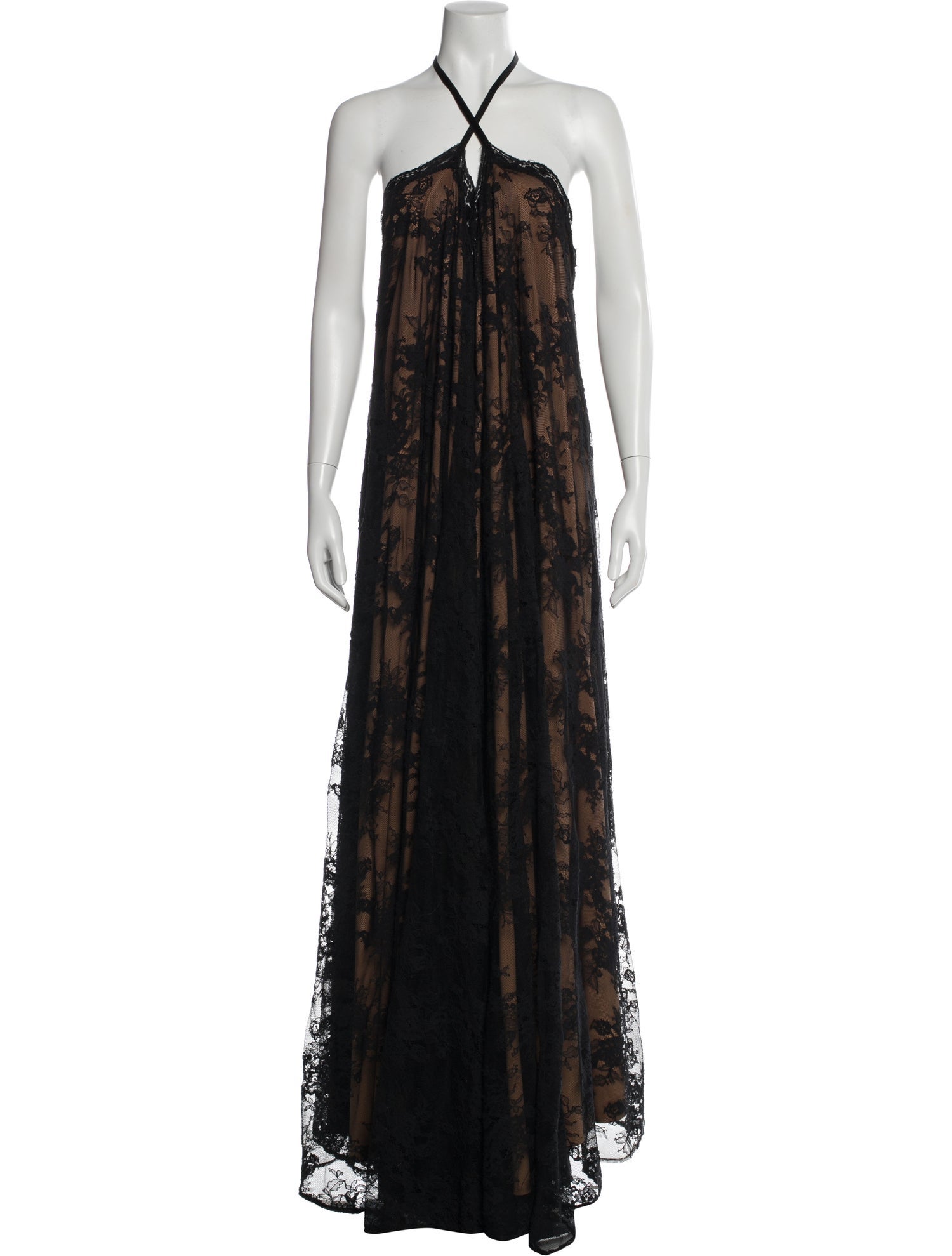 Michael Costello x Revolve Lace Pattern Long Dress