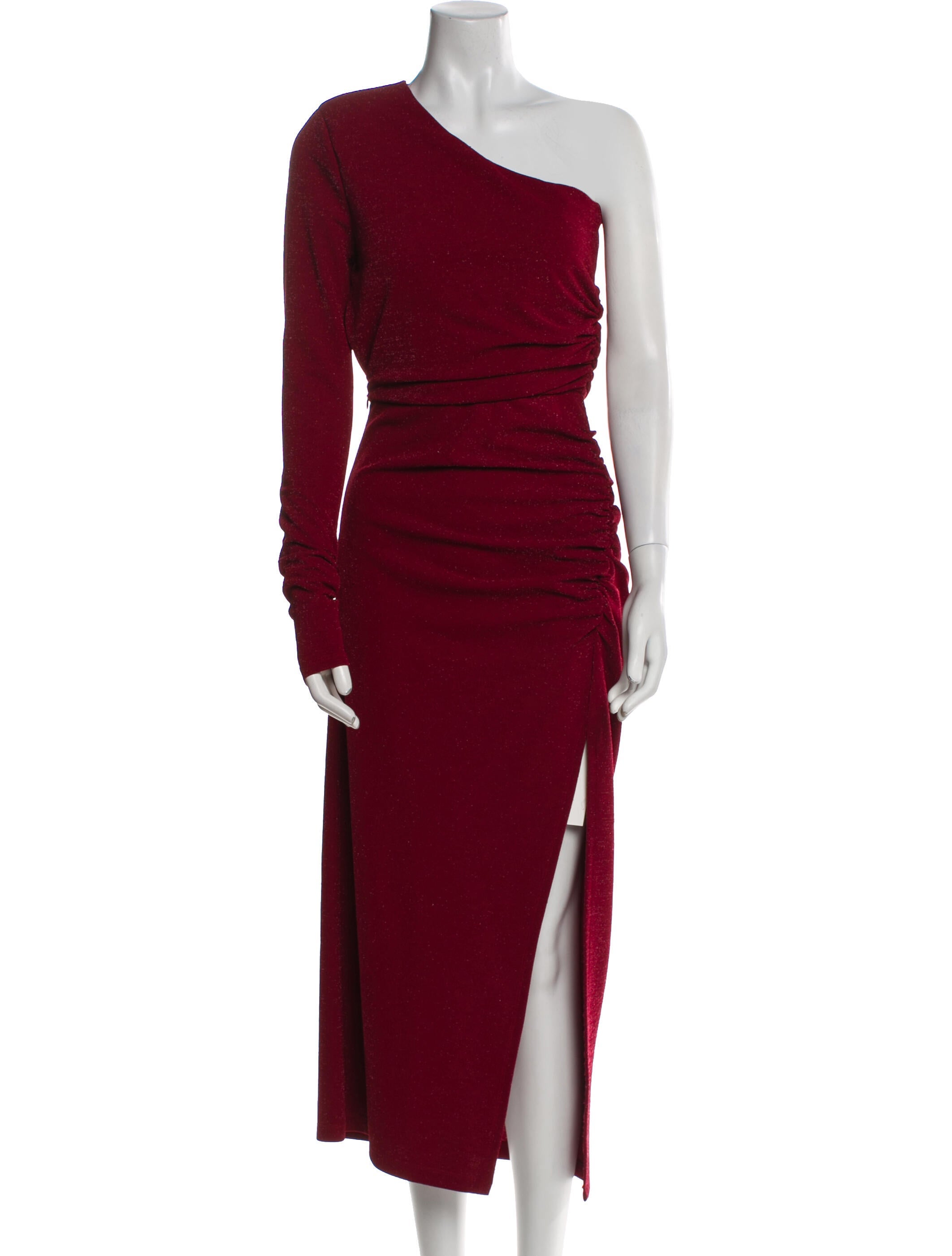 Michael Costello x Revolve One-Shoulder Midi Length Dress