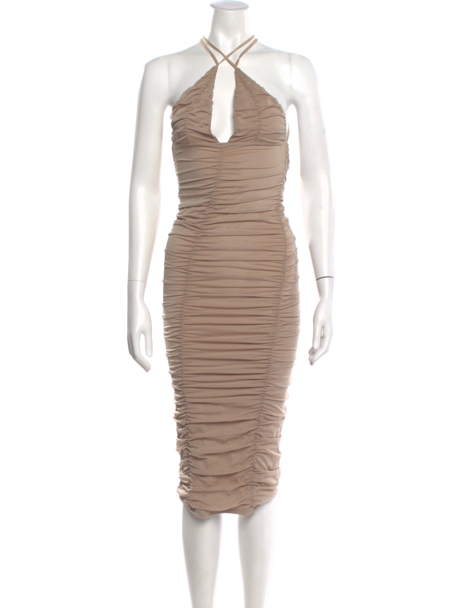 Michael Costello x Revolve Halterneck Midi Length Dress