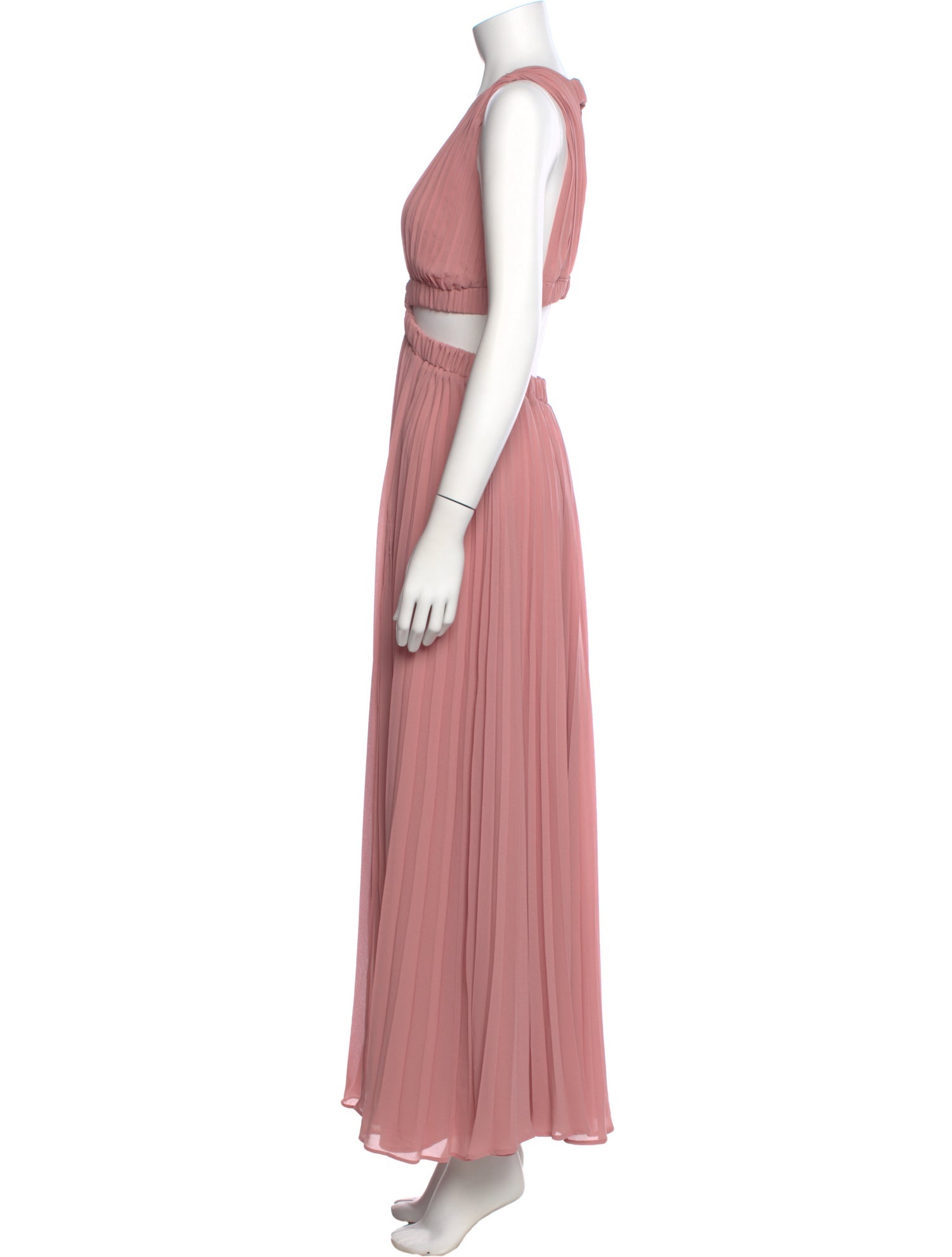 Michael Costello x Revolve Plunge Neckline Long Dress