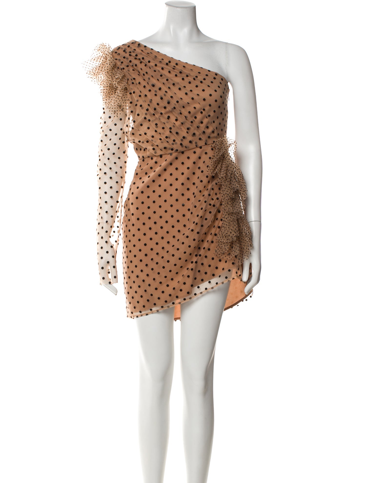 Michael Costello x Revolve Polka Dot Print Mini Dress
