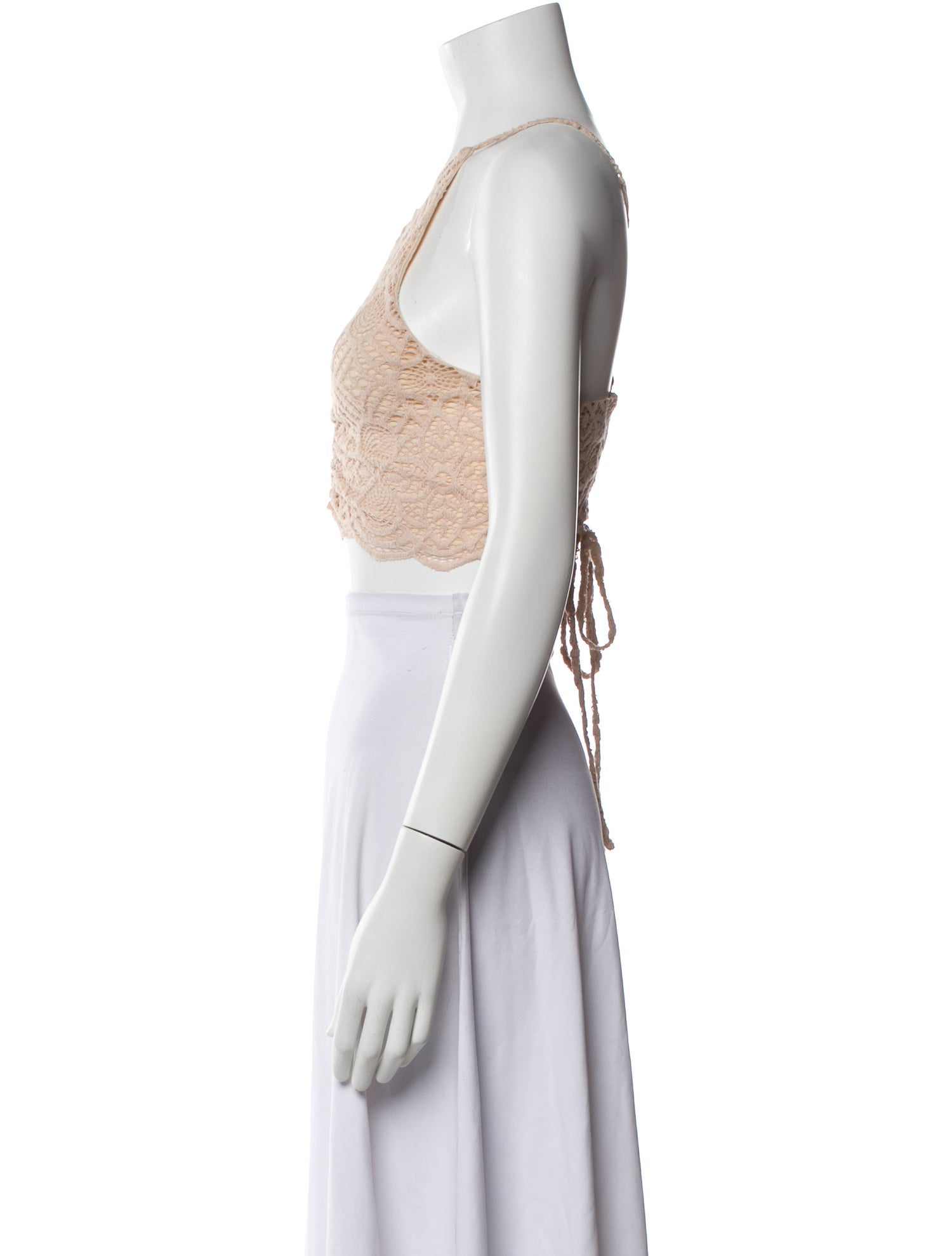 Michael Costello x Revolve Halterneck Sleeveless Crop Top