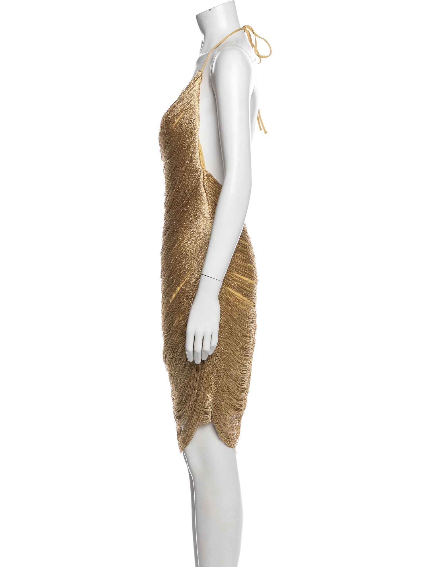 gold mini dress revolve Michael Costello x Patterned w/ Tags - Dresses, Clothing - WMICR23939 revolve website