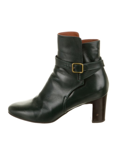 Michel Vivien Patent Leather Boots Green
