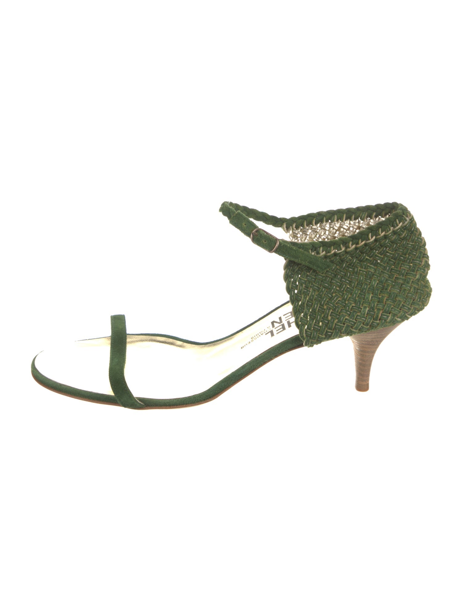 Michel Vivien Raffia Sandals