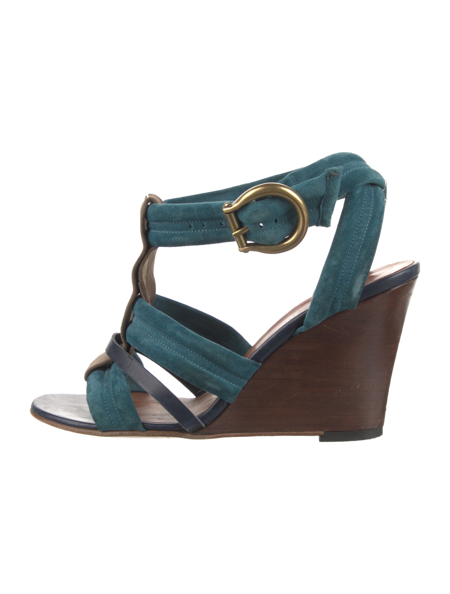 Michel Vivien Suede T-Strap Pumps