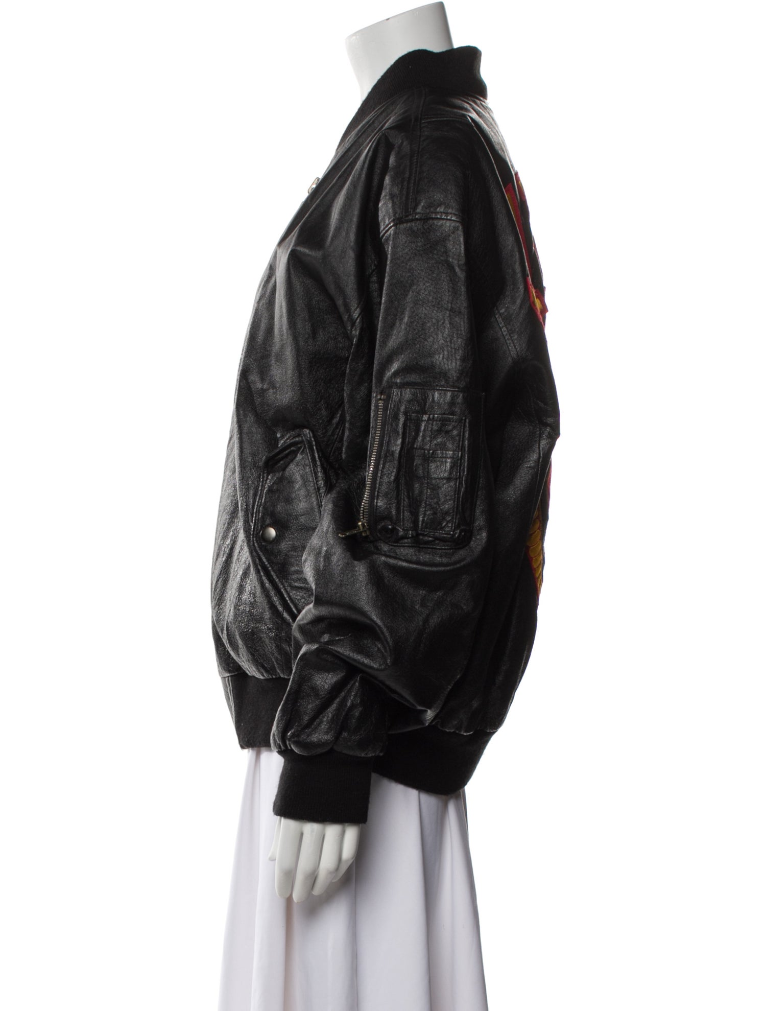 Michael Hoban Wheremi Leather Bomber Jacket