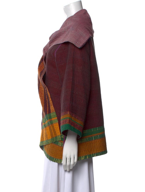 Mieko Mintz Striped Cowl Neck Sweater