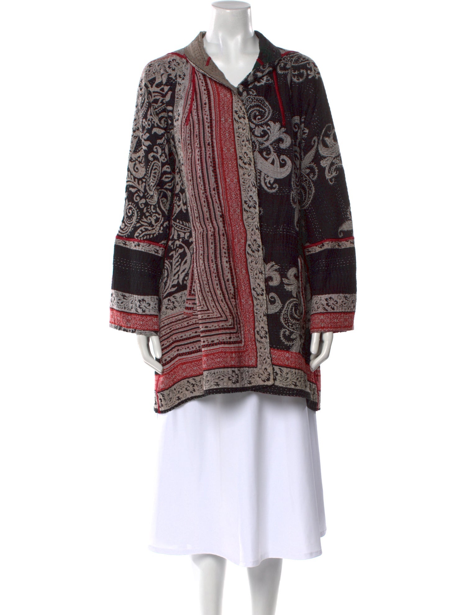 Mieko Mintz Printed Crew Neck Sweater