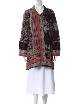 Mieko Mintz Printed Crew Neck Sweater