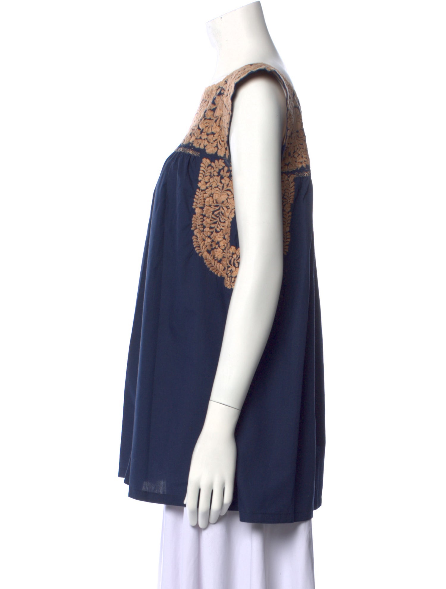 Mi Golondrina Printed Square Neckline Tunic