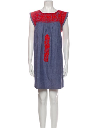 Mi Golondrina Printed Mini Dress