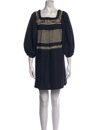 Mi Golondrina Striped Mini Dress