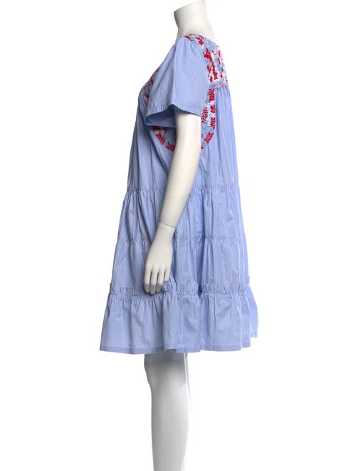 Mi Golondrina Striped Mini Dress