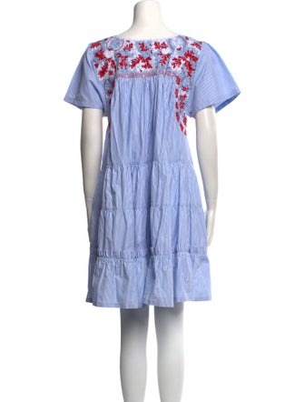 Mi Golondrina Striped Mini Dress