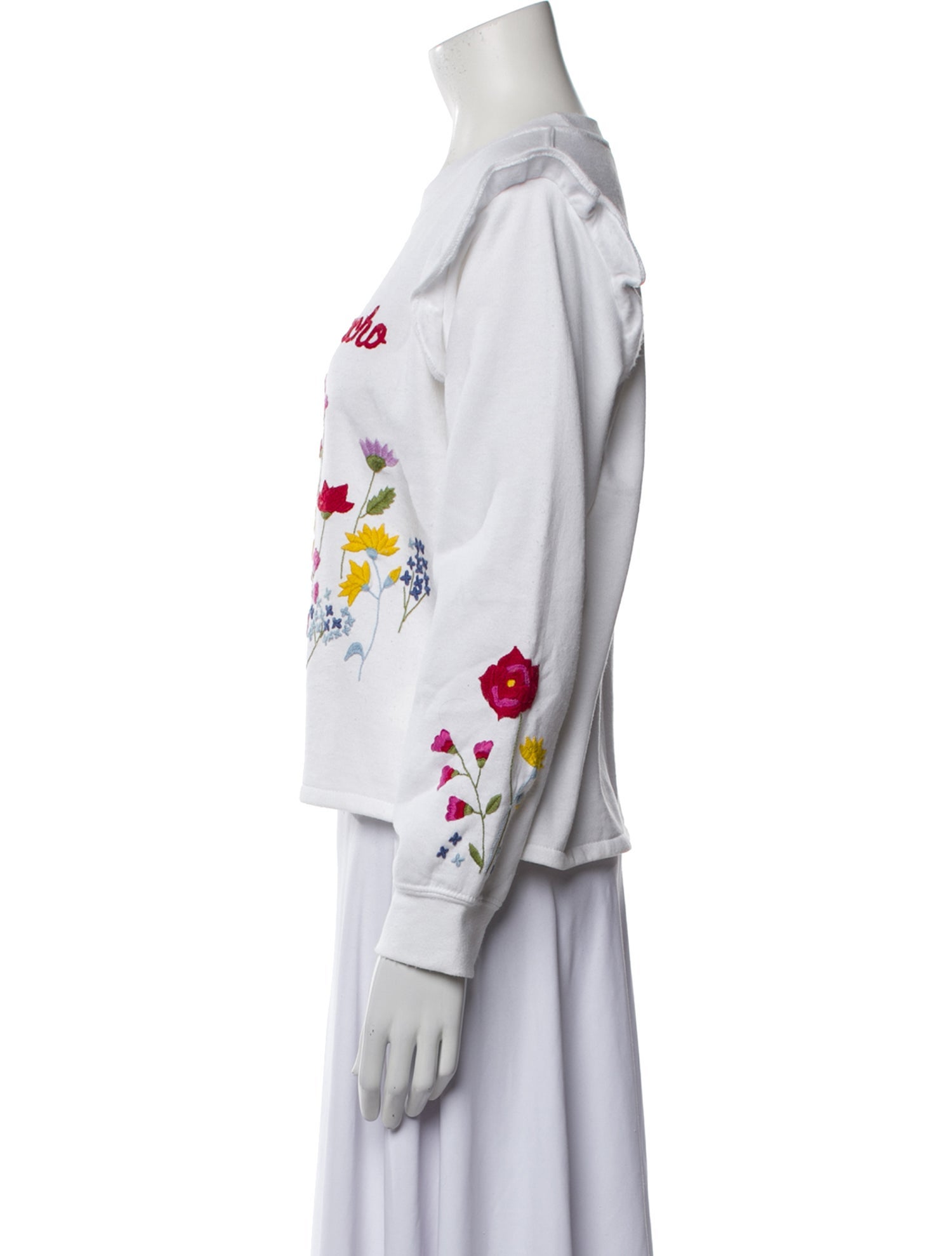 Mi Golondrina Graphic Print Crew Neck Sweatshirt