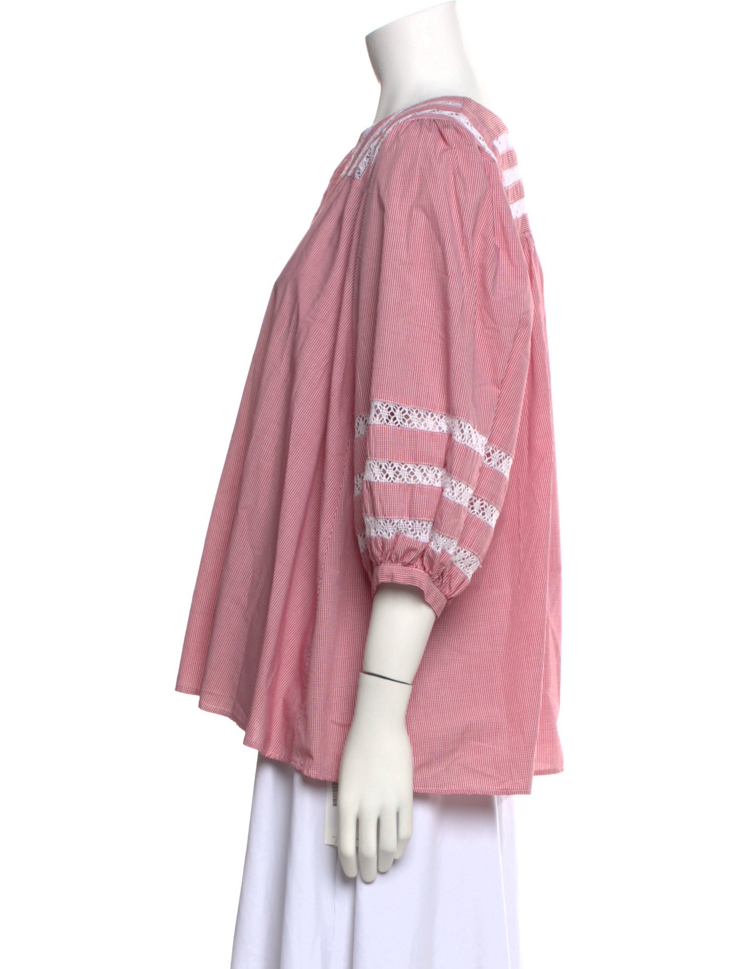 Mi Golondrina Striped V-Neck Blouse