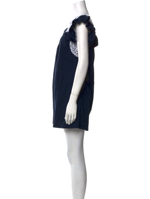 Mi Golondrina Scoop Neck Mini Dress