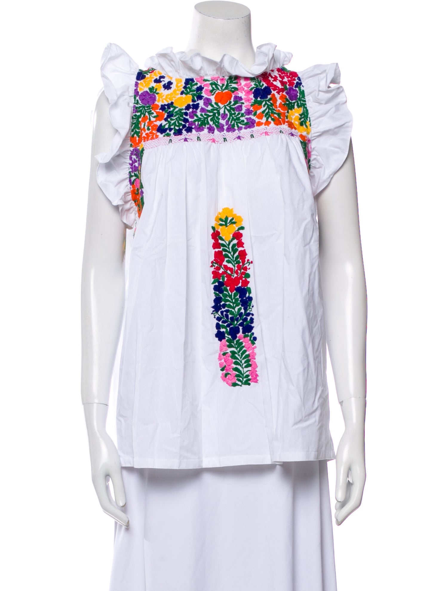 Mi Golondrina Graphic Print Crew Neck Top