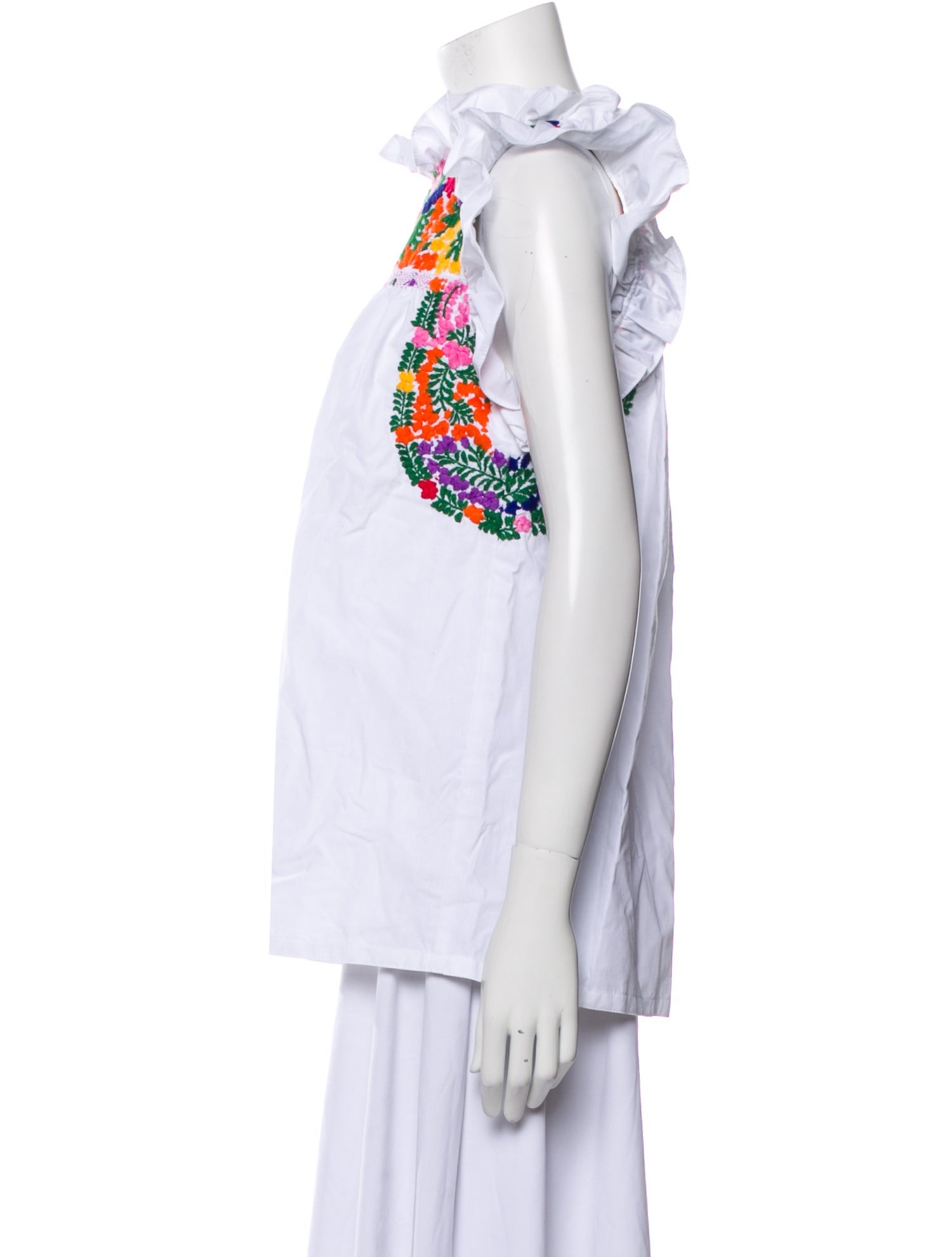 Mi Golondrina Graphic Print Crew Neck Top