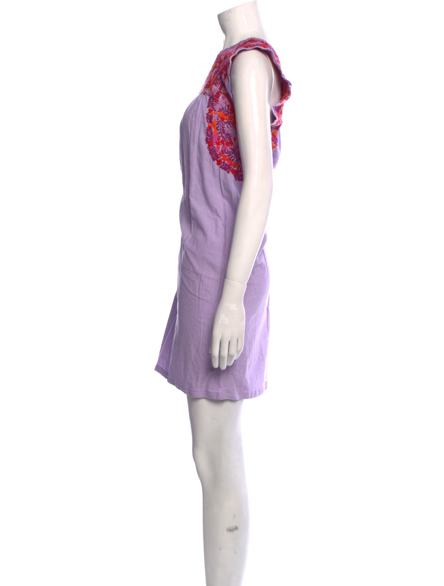 Mi Golondrina Graphic Print Mini Dress