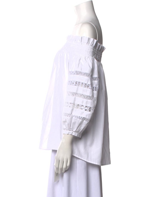 Mi Golondrina Off-The-Shoulder Three-Quarter Sleeve Top