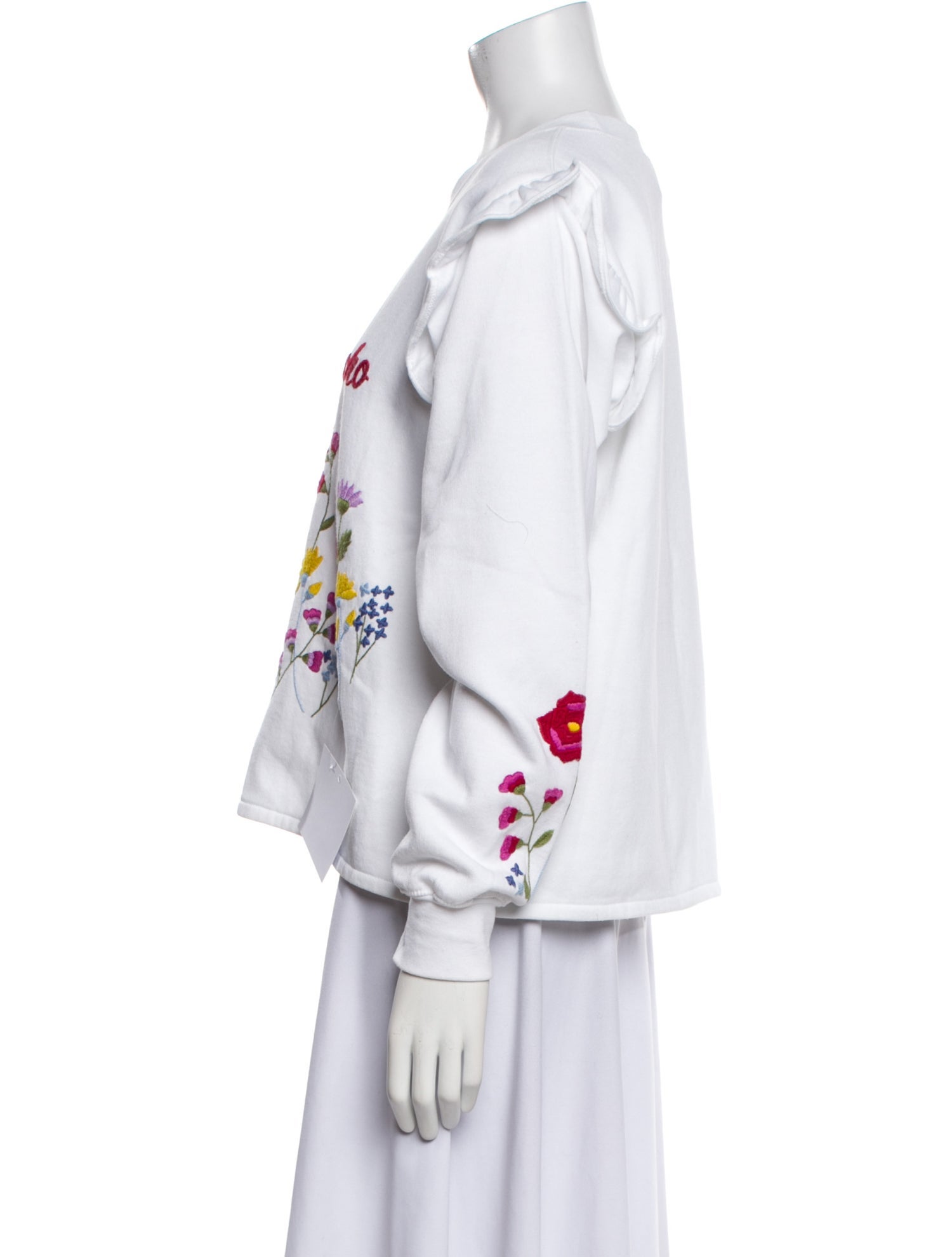 Mi Golondrina Graphic Print Crew Neck Sweatshirt