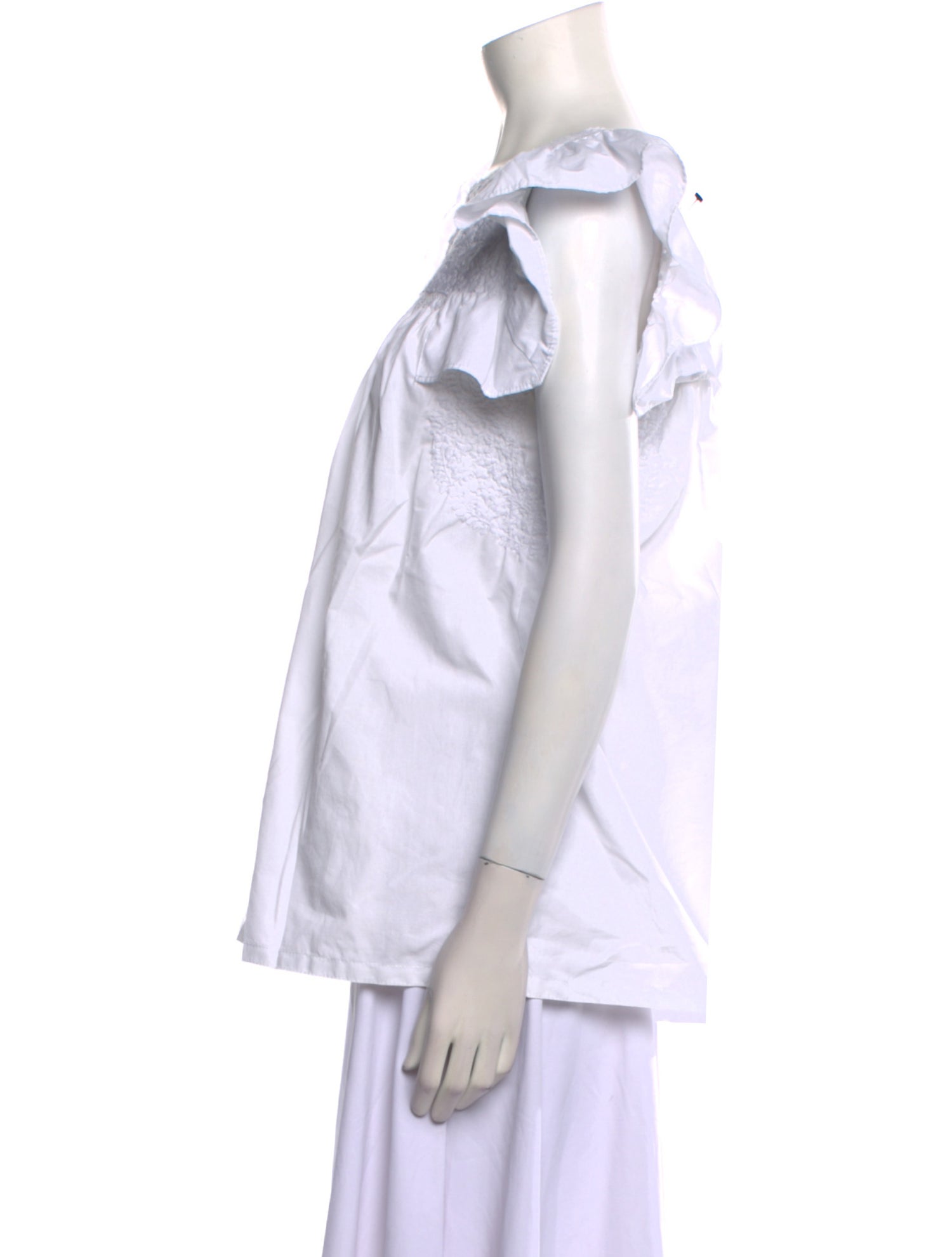 Mi Golondrina Scoop Neck Short Sleeve Blouse