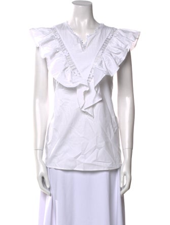 Mi Golondrina V-Neck Short Sleeve Top