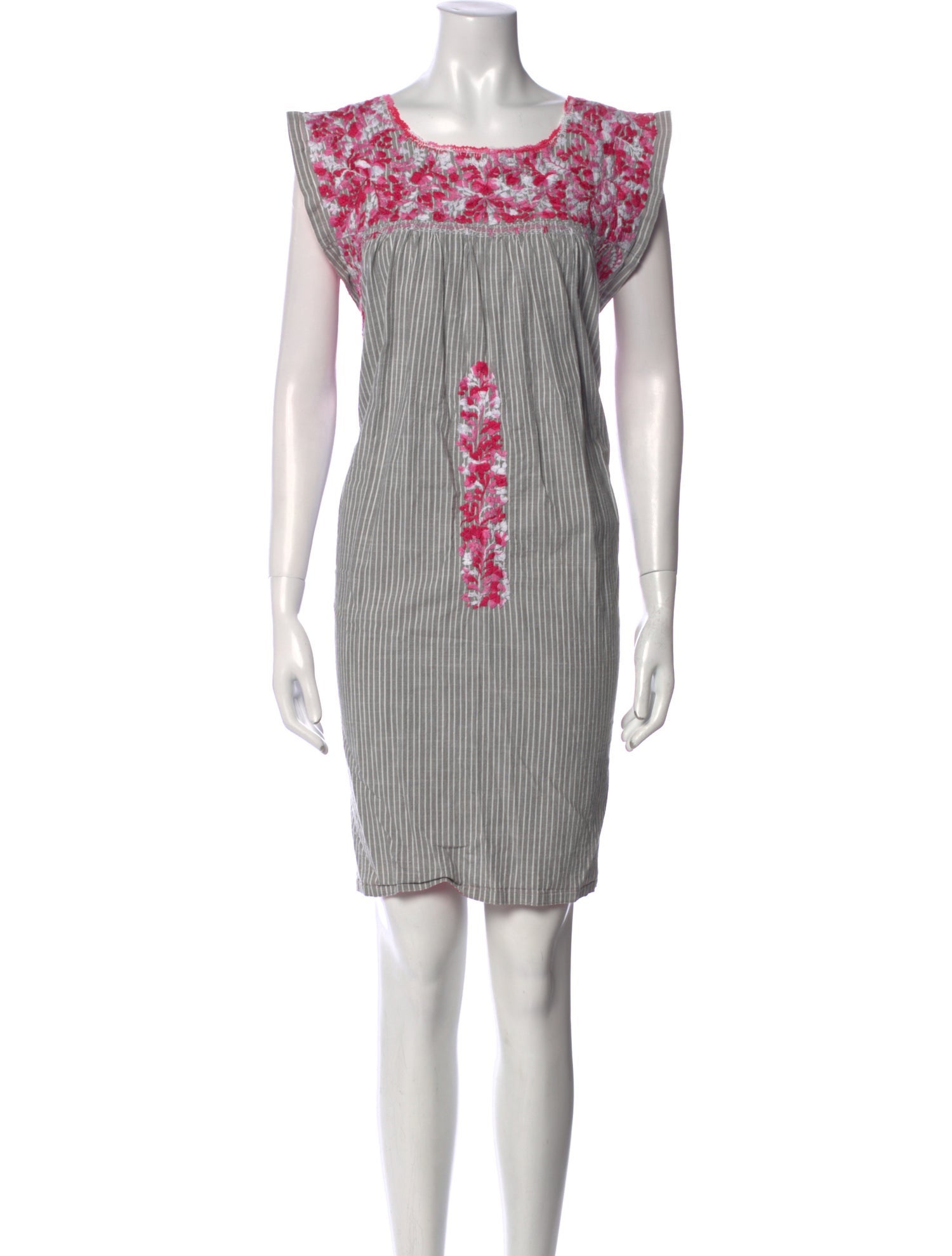 Mi Golondrina Striped Mini Dress