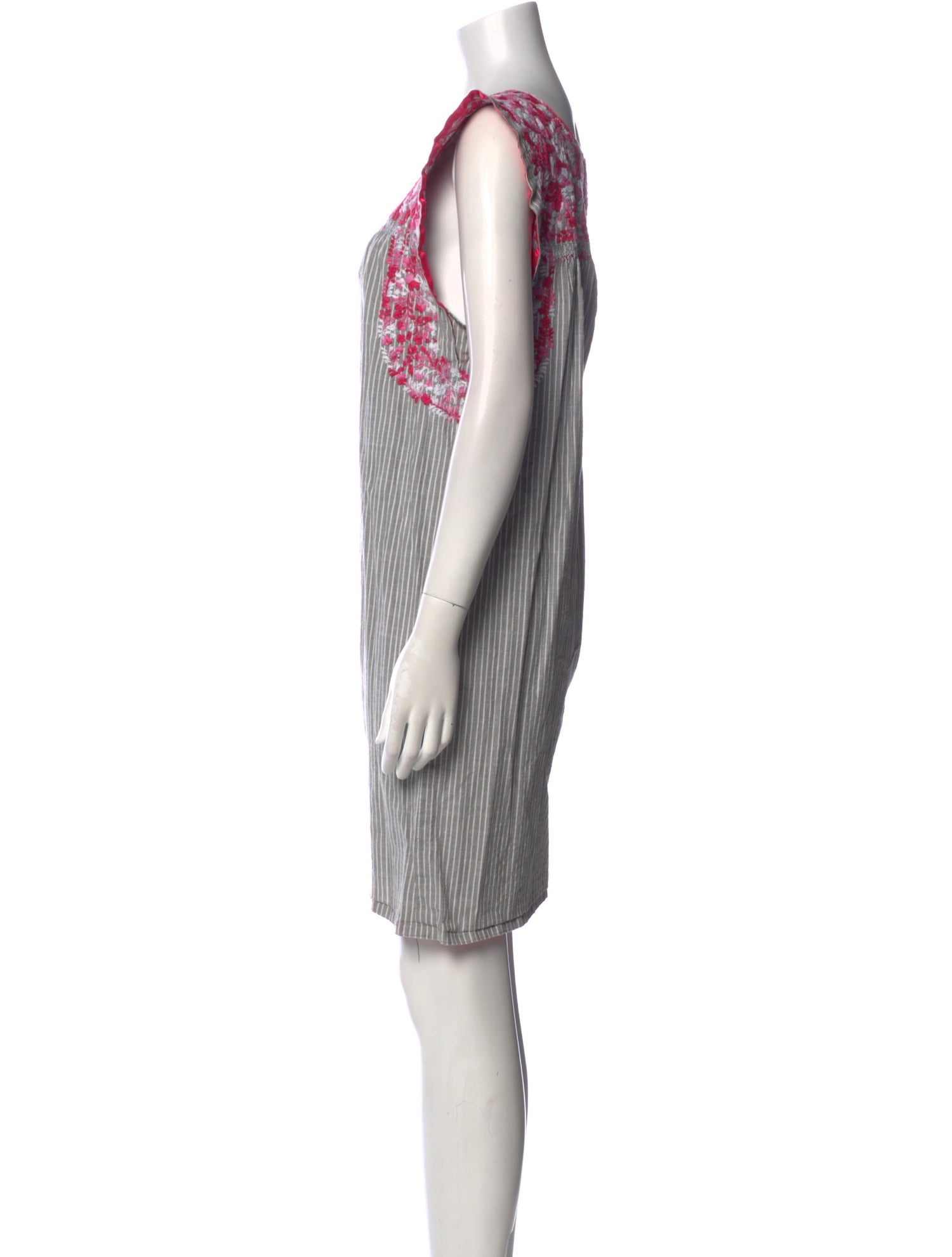 Mi Golondrina Striped Mini Dress