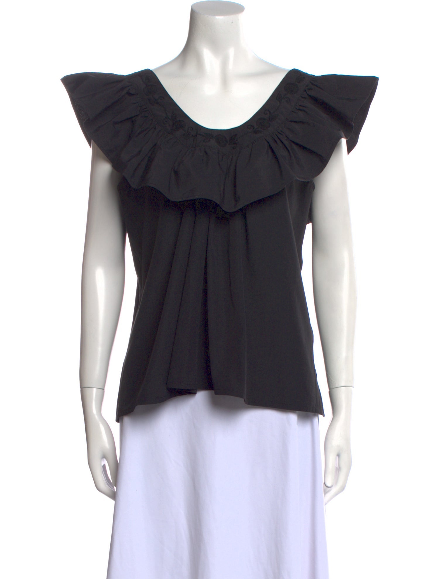 Mi Golondrina Scoop Neck Short Sleeve Top