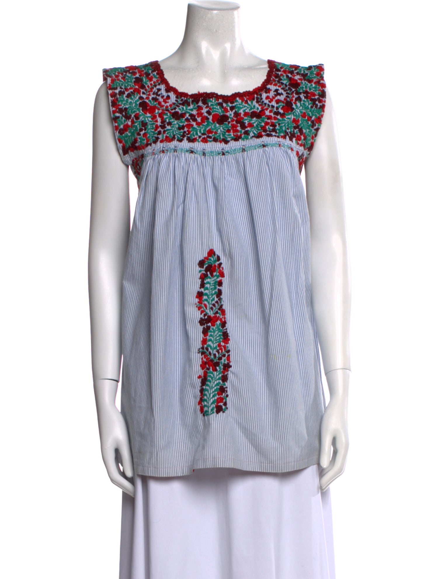 Mi Golondrina Printed Bateau Neckline Tunic