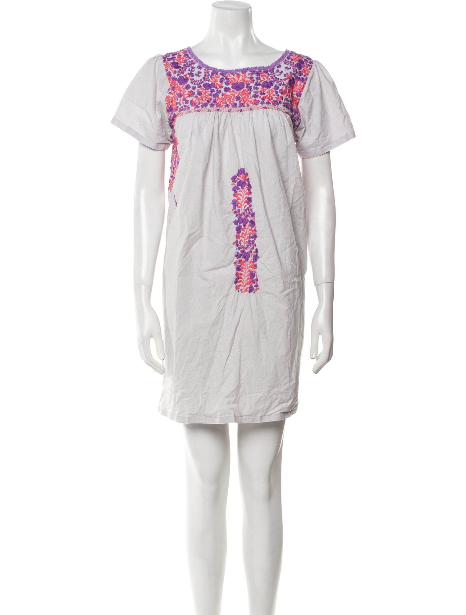 Mi Golondrina Patterned Mini Dress