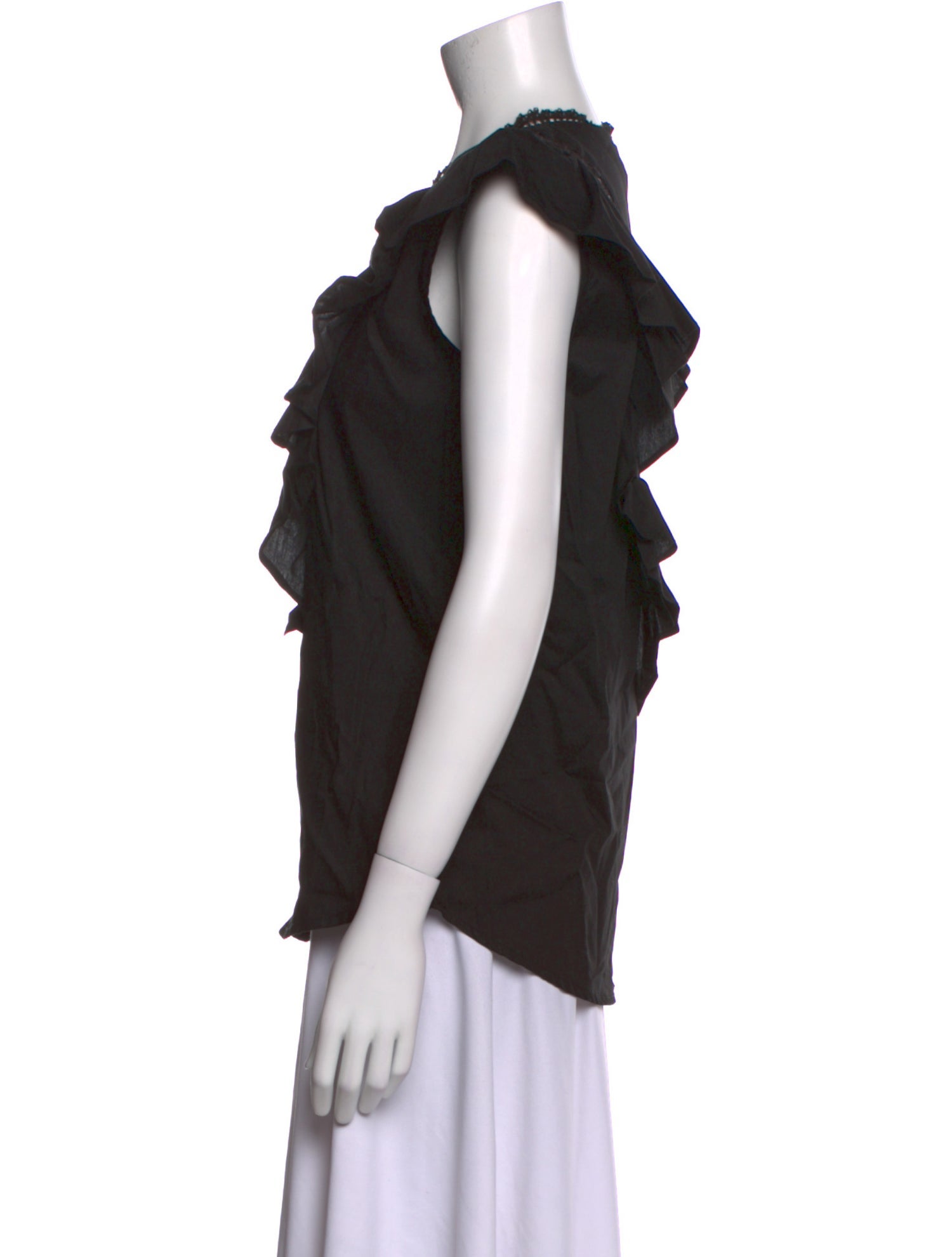 Mi Golondrina V-Neck Short Sleeve Blouse