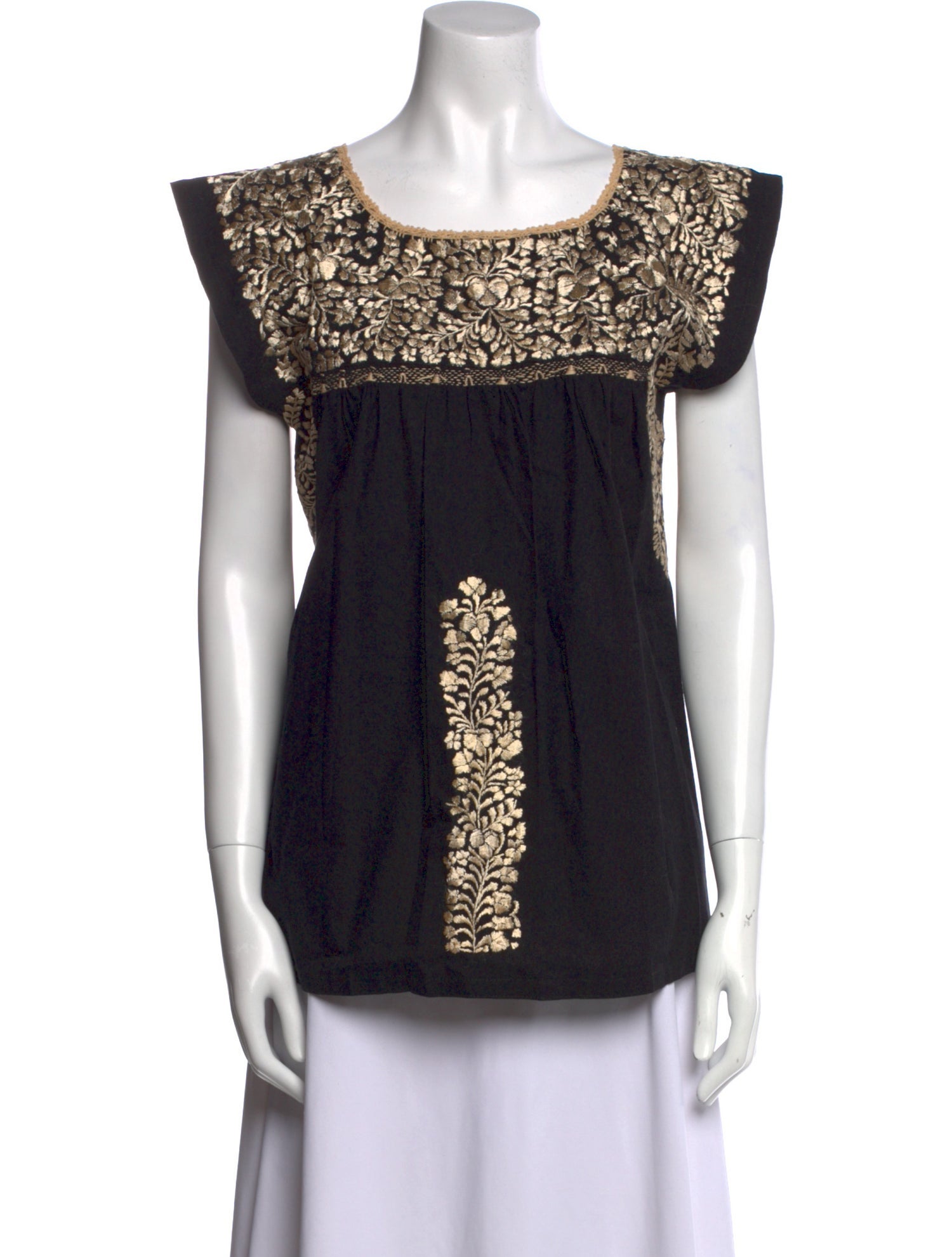 Mi Golondrina Scoop Neck Short Sleeve Top