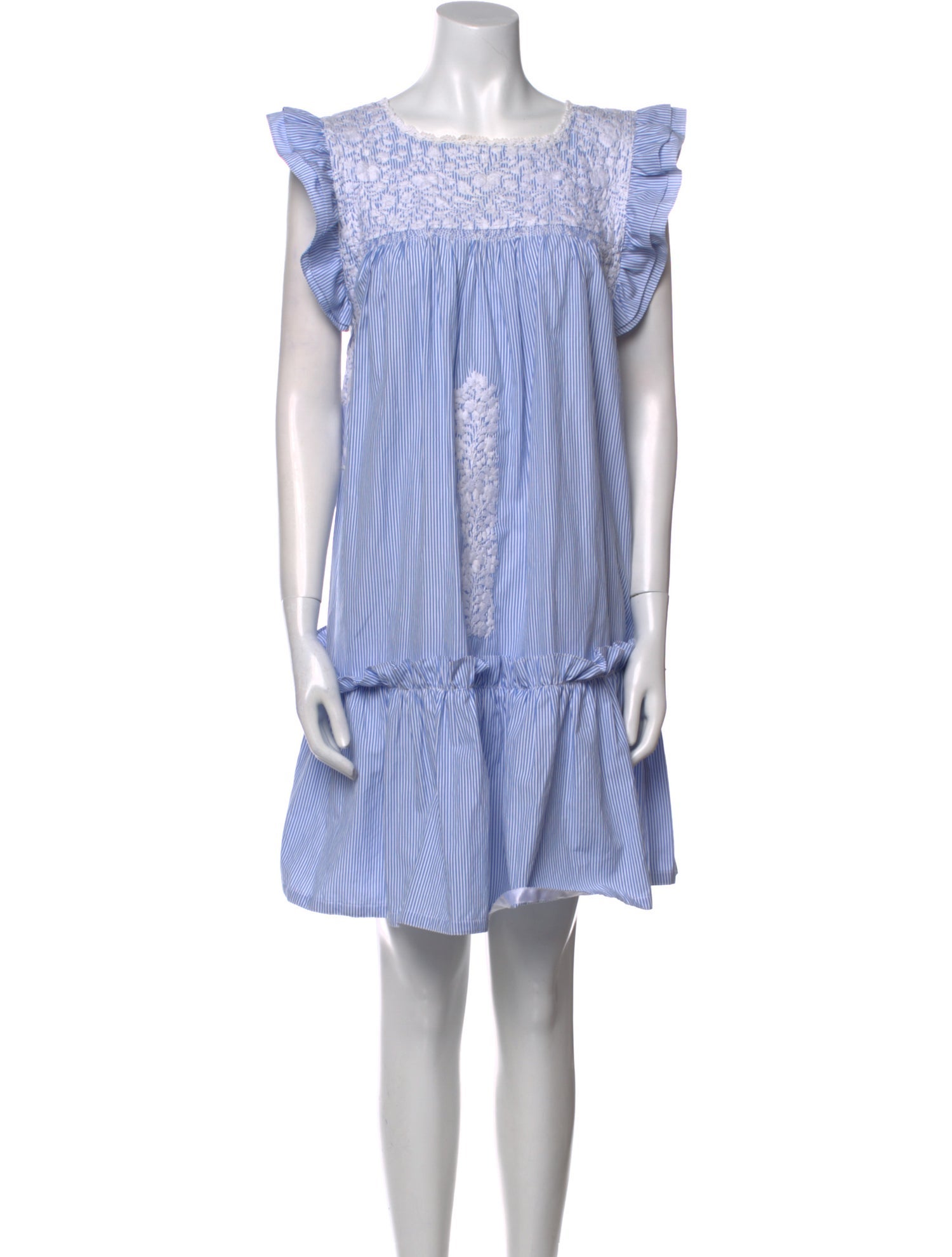 Mi Golondrina Striped Mini Dress