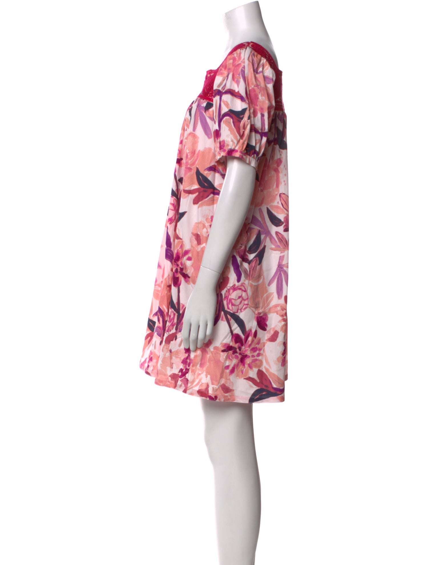 Mi Golondrina Floral Print Long Dress