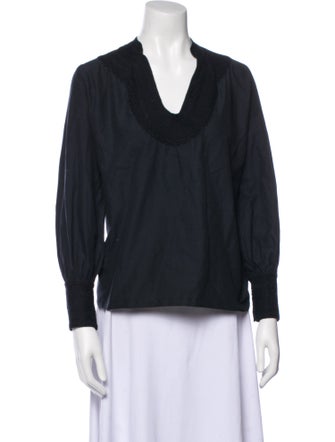 Mi Golondrina Cowl Neck Long Sleeve Top