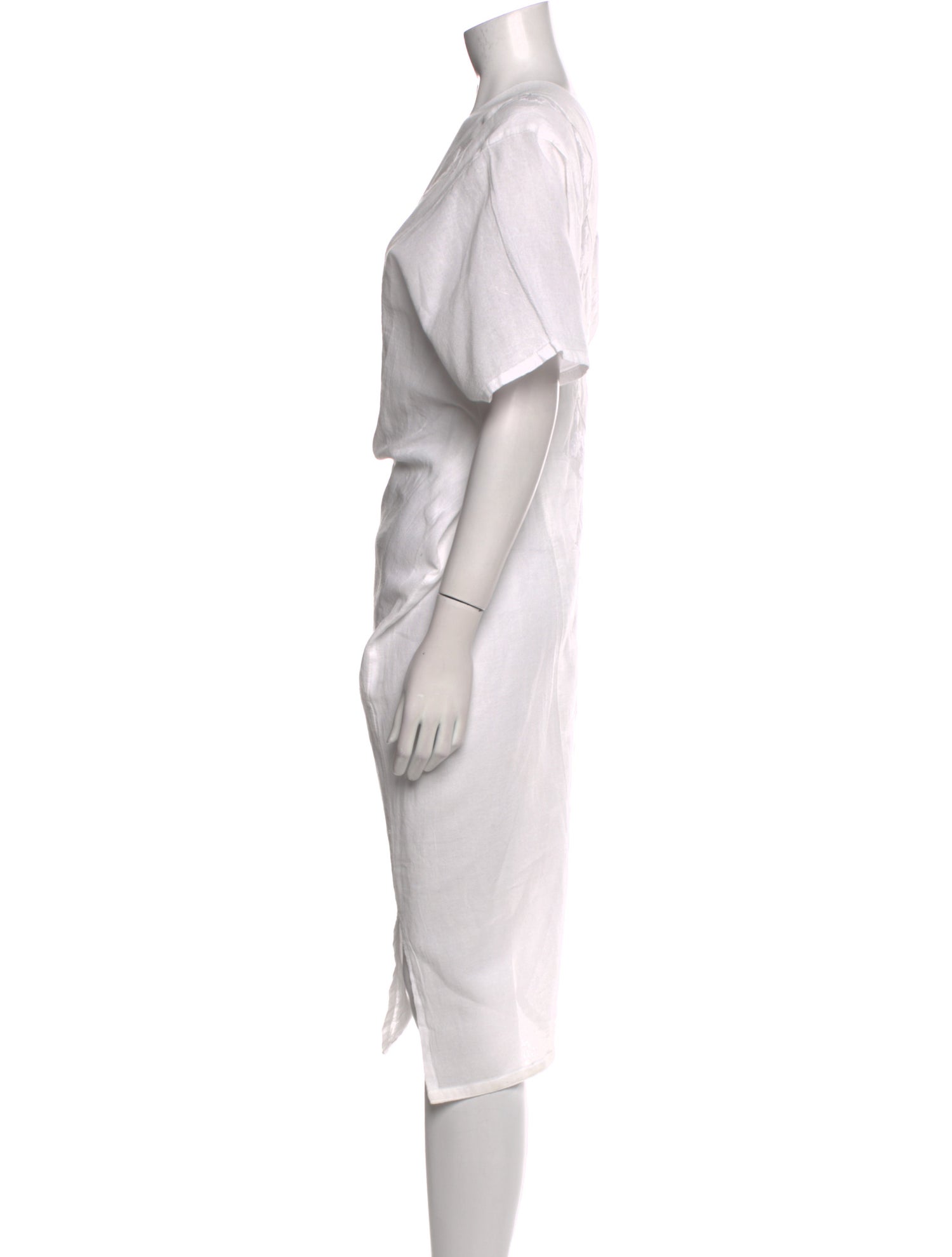 Mi Golondrina Floral Print Midi Length Dress