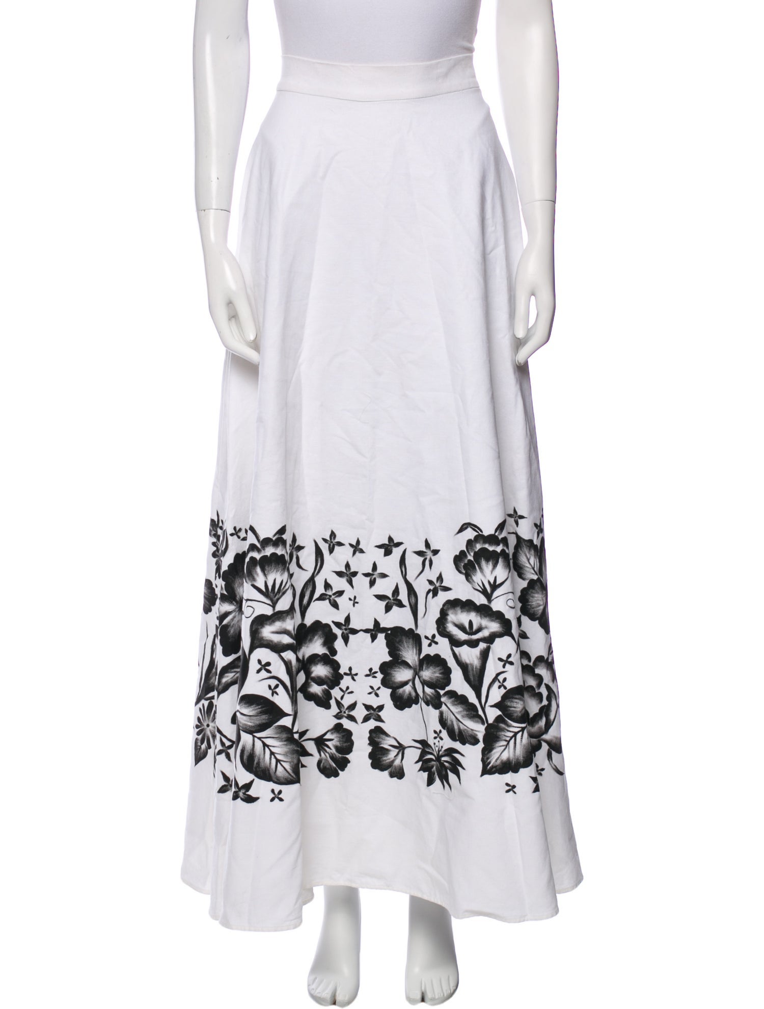 Mi Golondrina Graphic Print Long Skirt