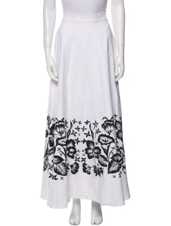 Mi Golondrina Graphic Print Long Skirt