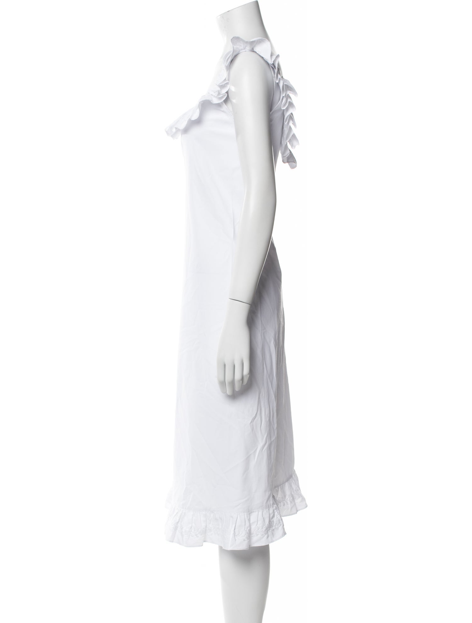 Mi Golondrina Scoop Neck Knee-Length Dress